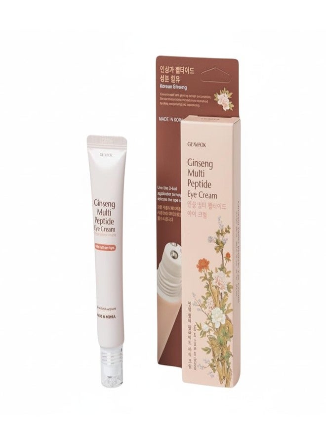 Glamfox Ginseng Multi Peptide Eye Cream with Massage Roller, 30ml - Image 1